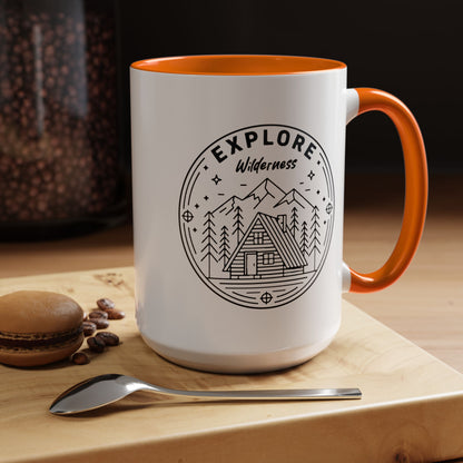 Explore Wilderness - Color Accent Mug