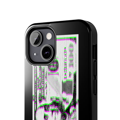 100 Dollars Bill - Green/Magenta Glitch - Phone Case