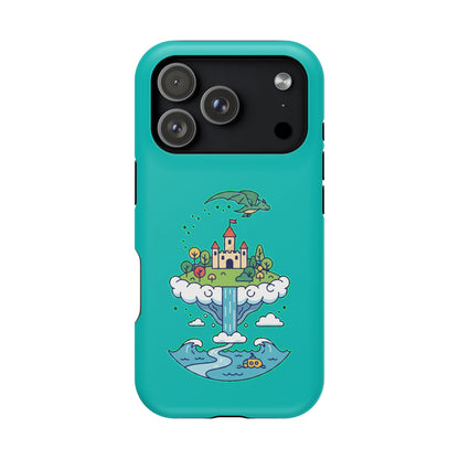 Floating Castle Dragon - Magical Fantasy Island - Magnetic Phone Case