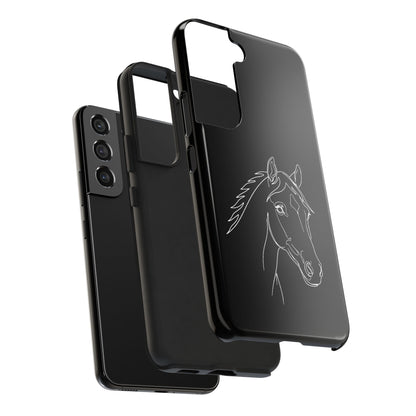 Horse Portrait Sketch - Phone Case