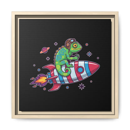 Cosmic Rider - Framed Canvas