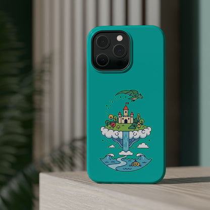 Floating Castle Dragon - Magical Fantasy Island - Magnetic Phone Case