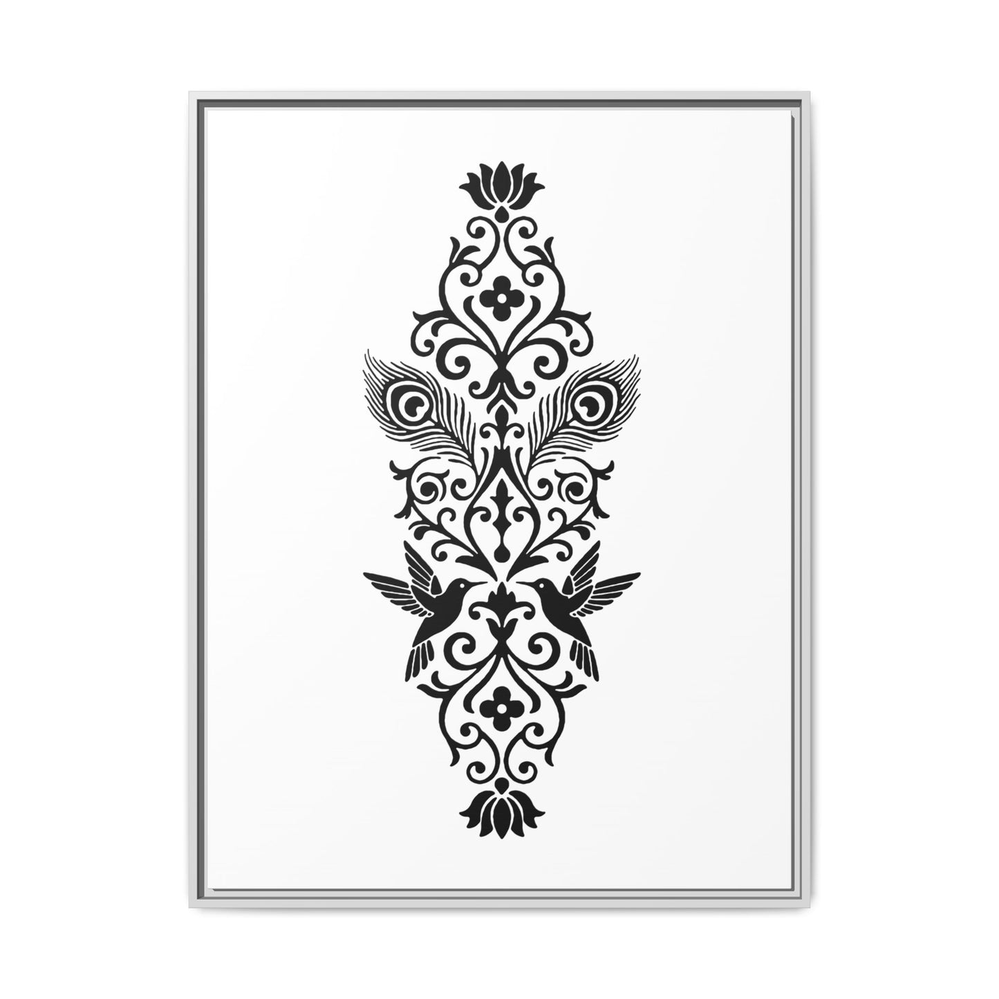 Hummingbird Soulmates - Framed Canvas