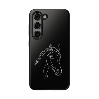 Horse Portrait Sketch - Phone Case