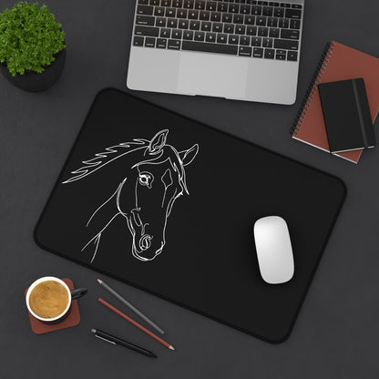 Horse Portrait Sketch - Desk Mat