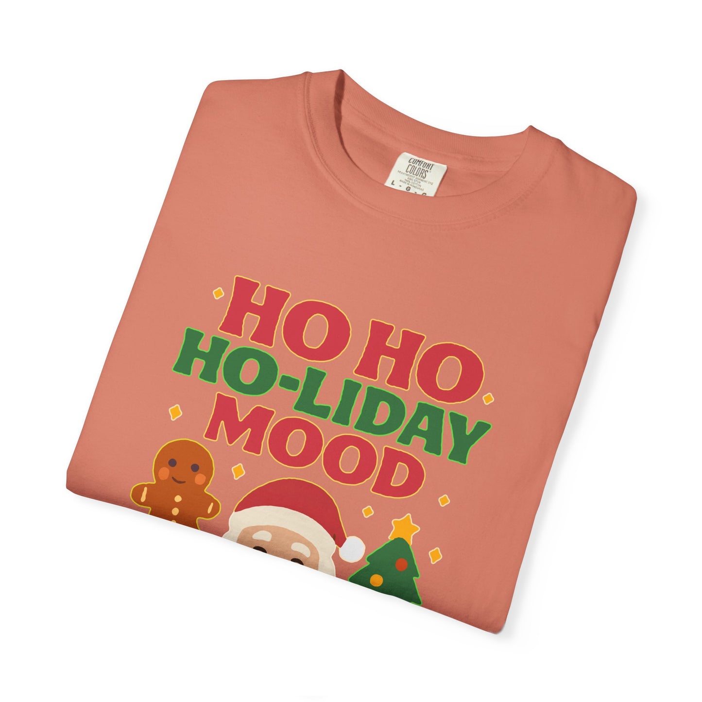 Festive Unisex T-Shirt, Ho Ho Ho-liday Mood, Christmas Shirt, Holiday Wear, Gift for Him/Her, Cozy Season Tee