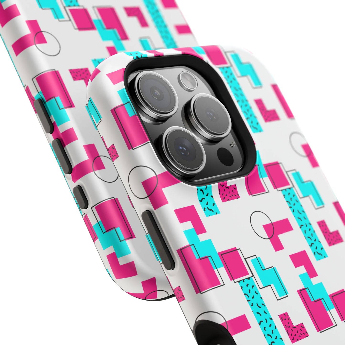 Retro Geometric Vibes - Magnetic Phone Case