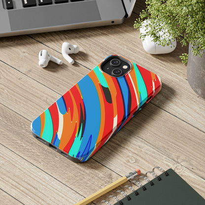 Abstract Rainbow Swirl Arc - Phone Case