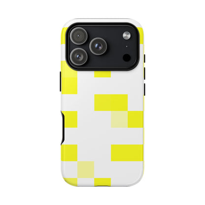 Yellow Pixel Grid -  Phone Case