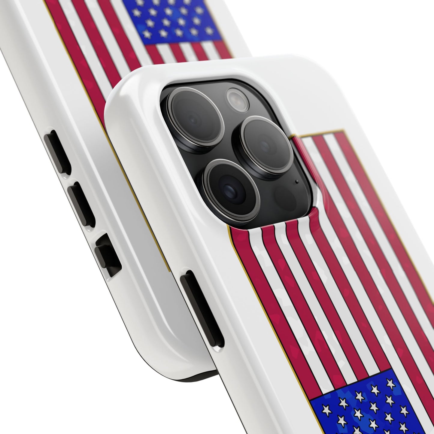New Glory American Flag (Gold Edge Edition) - Phone Case