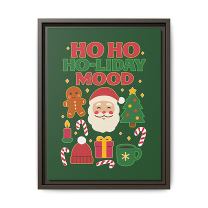 Ho Ho Ho-liday Mood - Framed Canvas