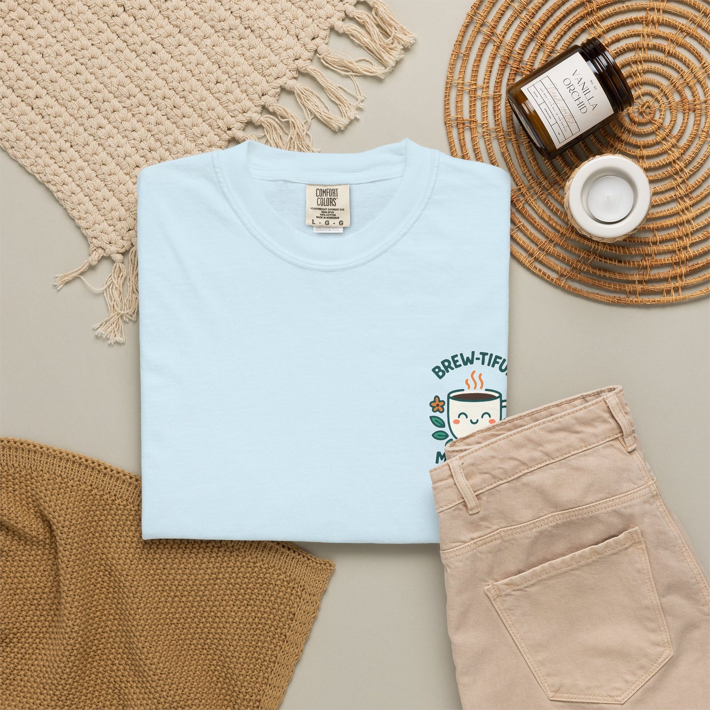 Brew-tiful Mornings Start Here - T-Shirt