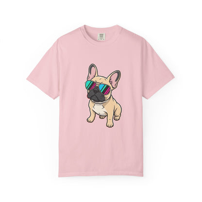French Bulldog with Sunglasses - T-Shirt