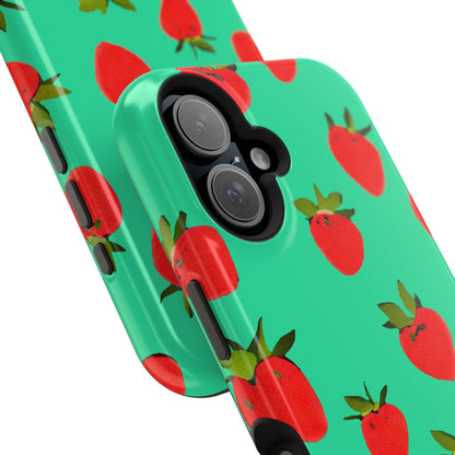 Strawberry Pattern - Magnetic Phone Case