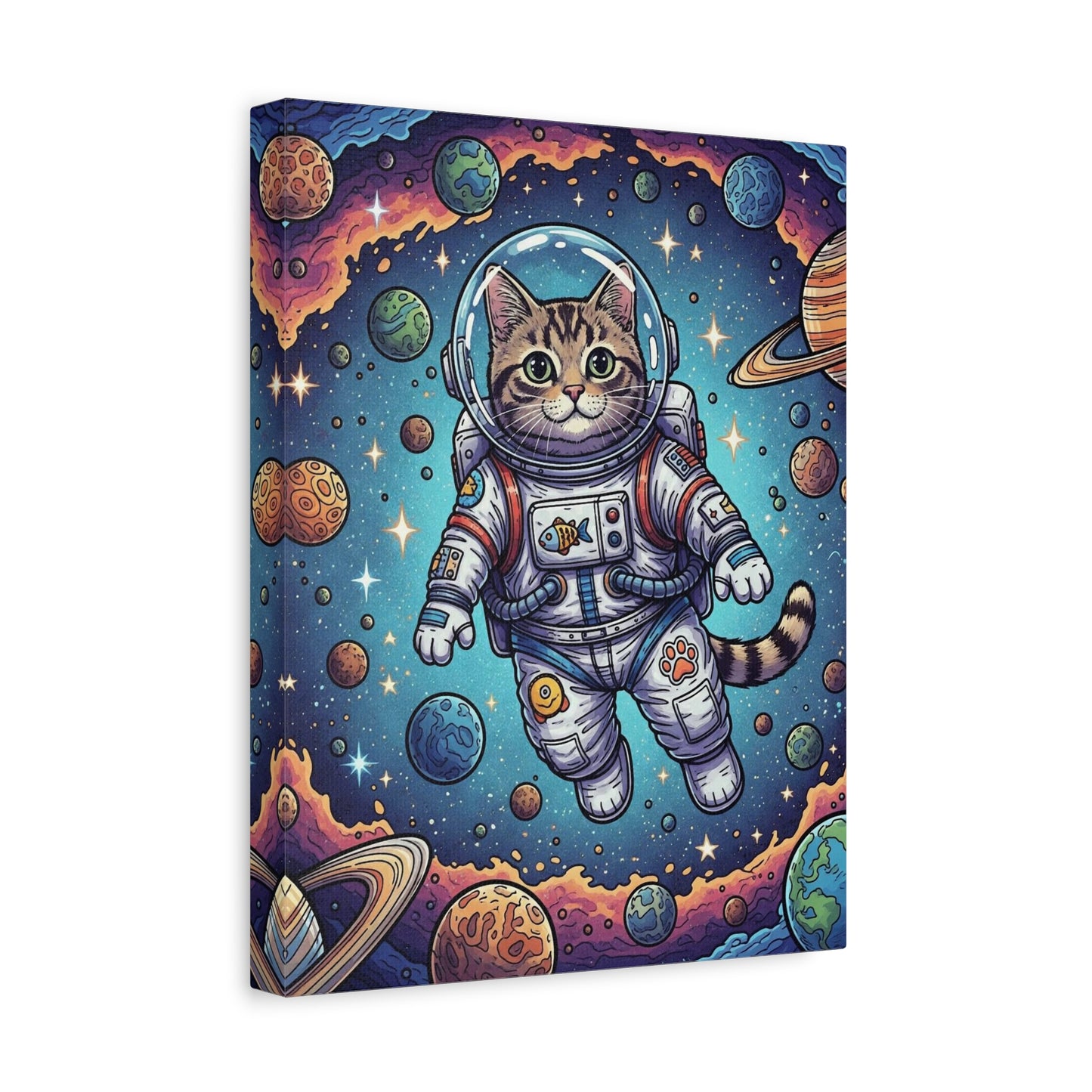 Astronaut Cat - Canvas