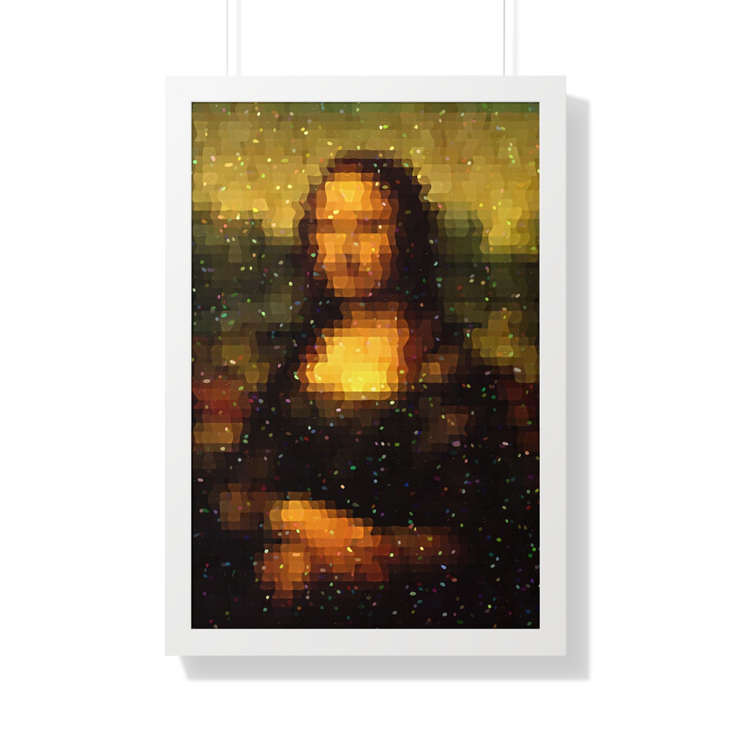 Pixel Muse — Silent Smile - Framed Poster