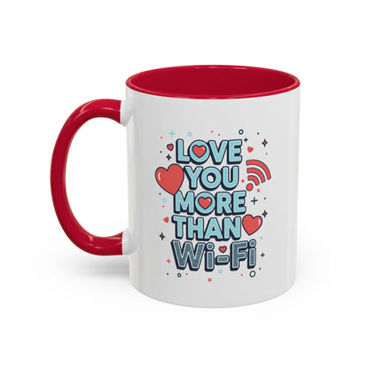 Love You More Than Wi‑Fi - Colorful Mug