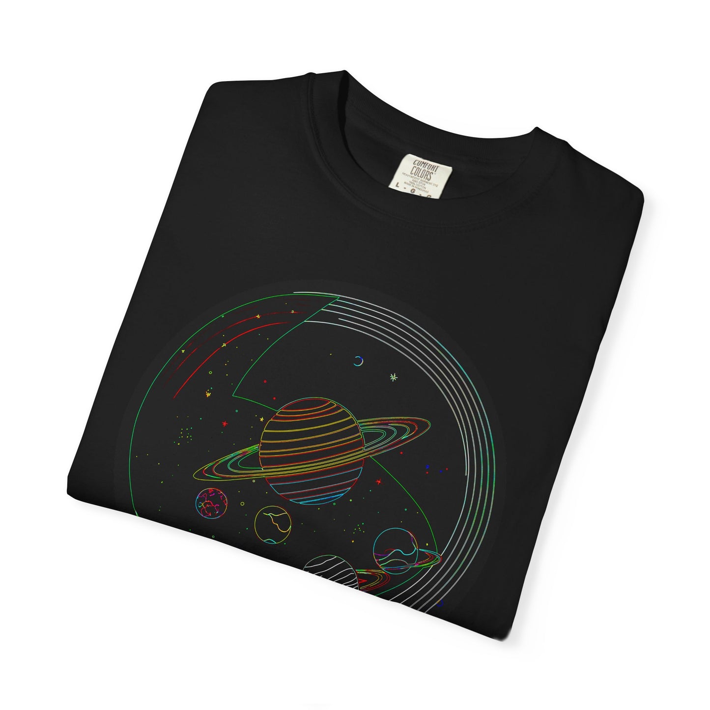 Cosmic Saturn T-shirt: Space Lover Gift, Unisex Planet Tee, Astronomy Apparel, Gift for Astronomers, Nasa Inspired Fashion
