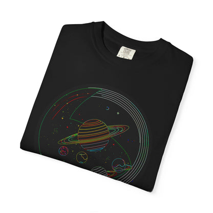 Cosmic Saturn T-shirt: Space Lover Gift, Unisex Planet Tee, Astronomy Apparel, Gift for Astronomers, Nasa Inspired Fashion