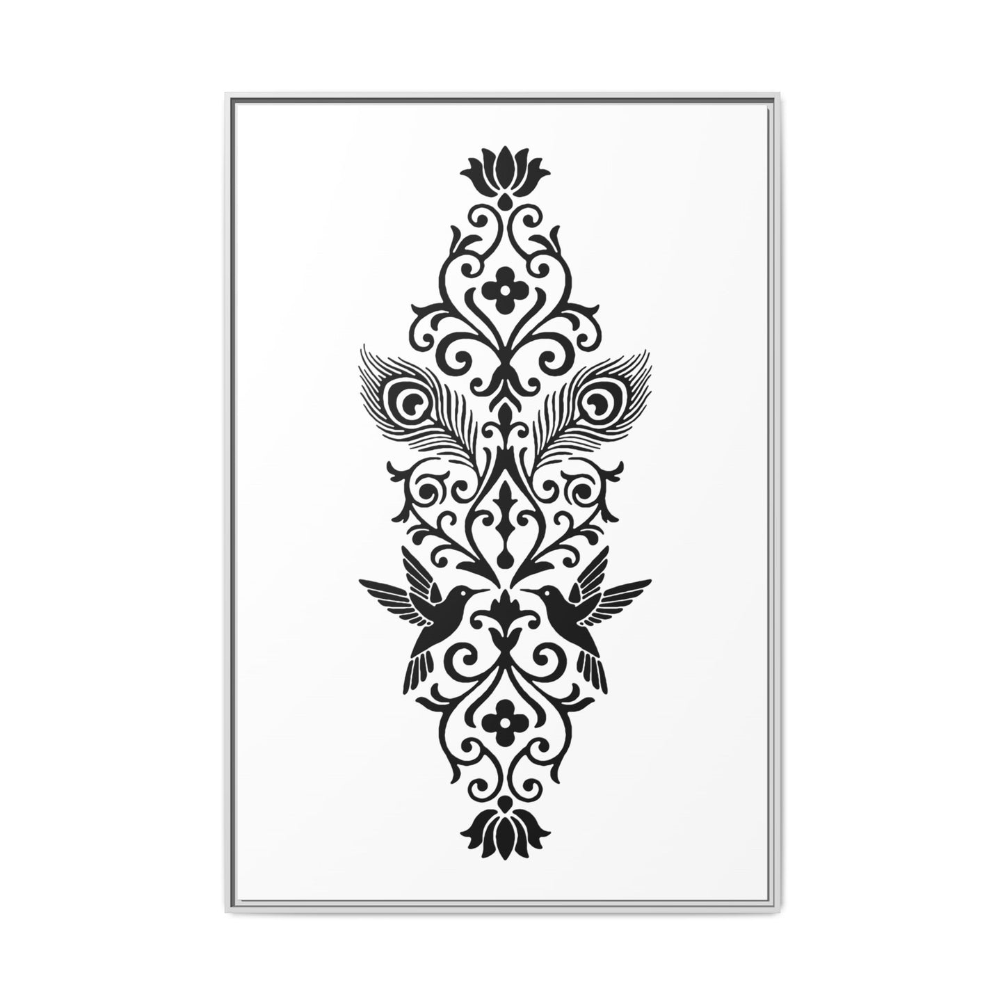 Hummingbird Soulmates - Framed Canvas