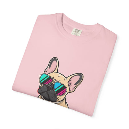 French Bulldog with Sunglasses - T-Shirt