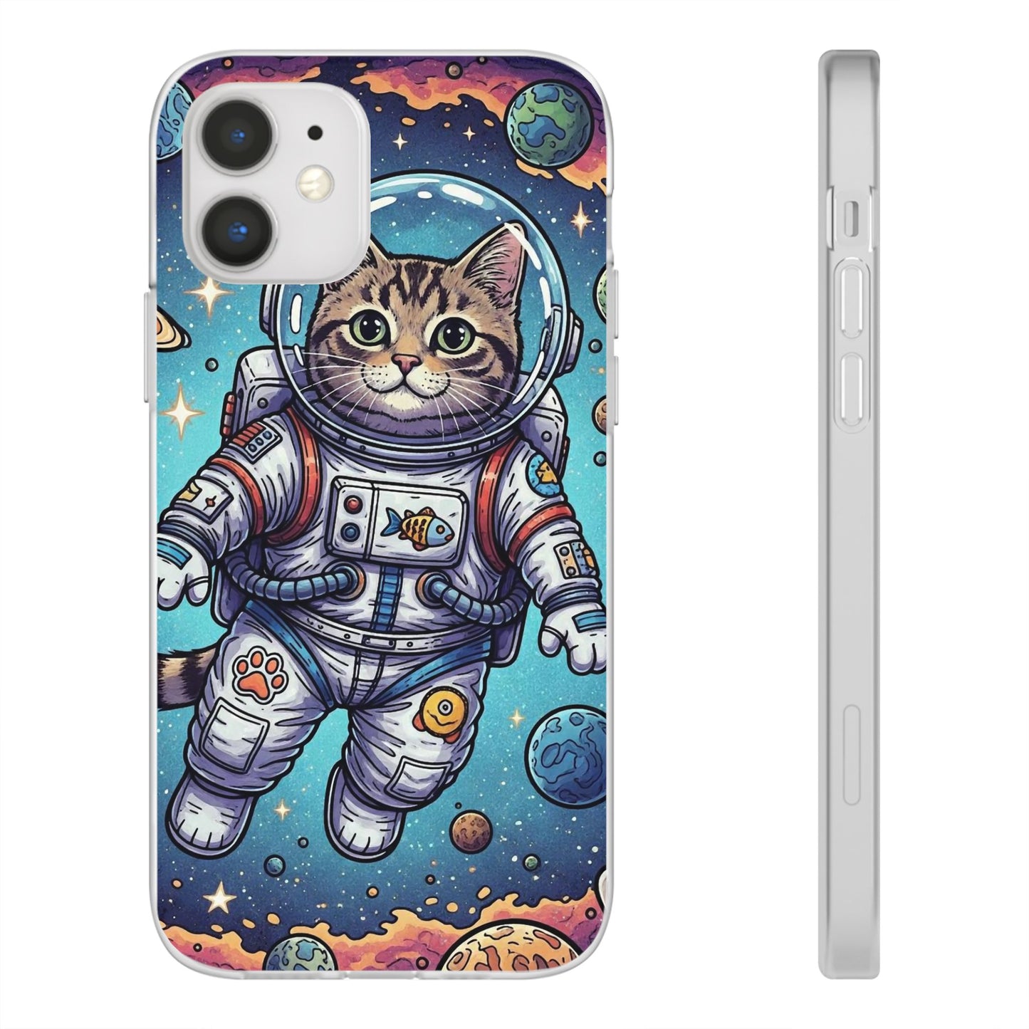 Astronaut Cat - Flexi Phone Case
