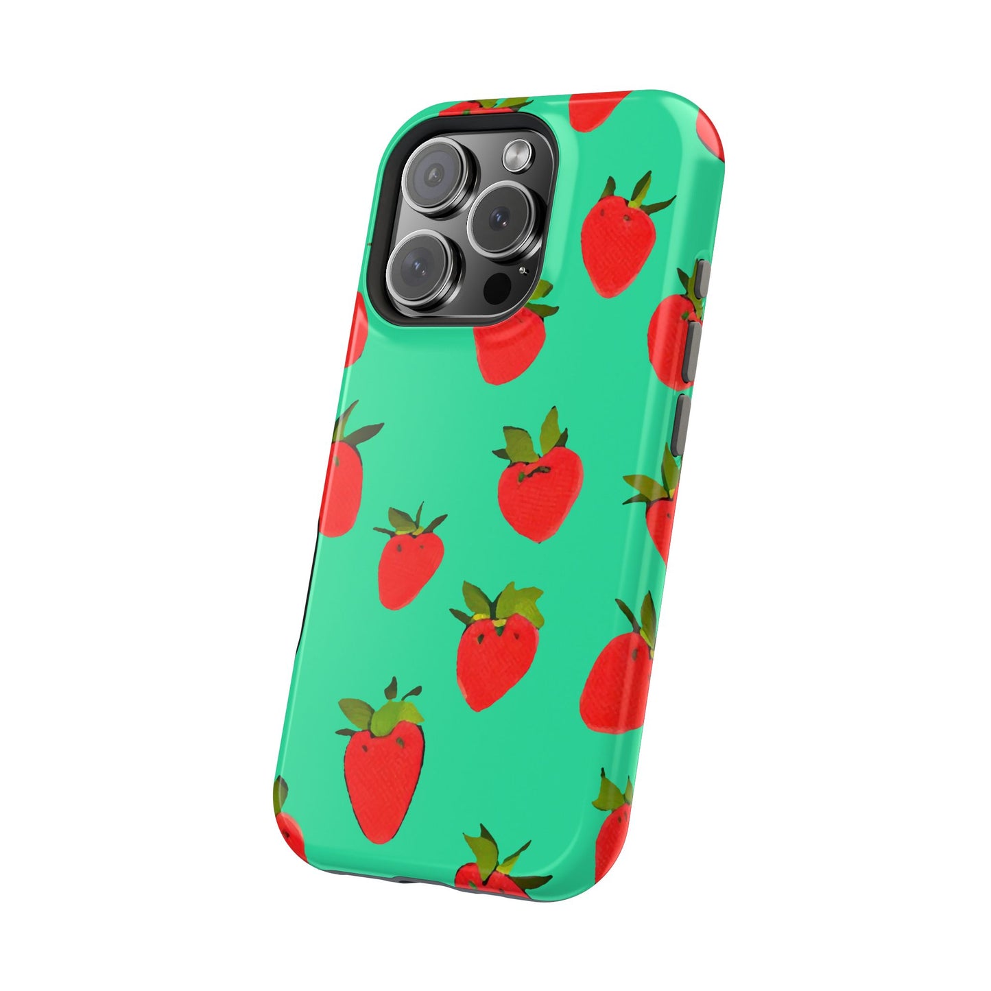 Strawberry Pattern - Magnetic Phone Case