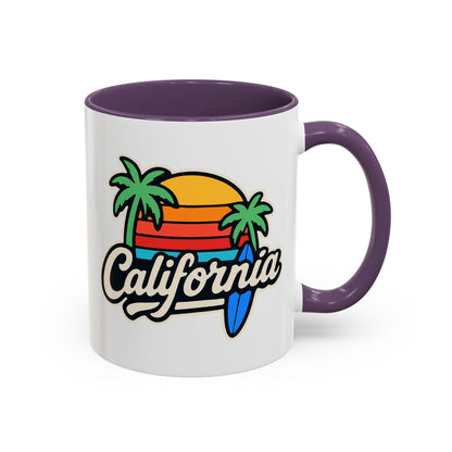 California Surf Vibes - Color Accent Mug
