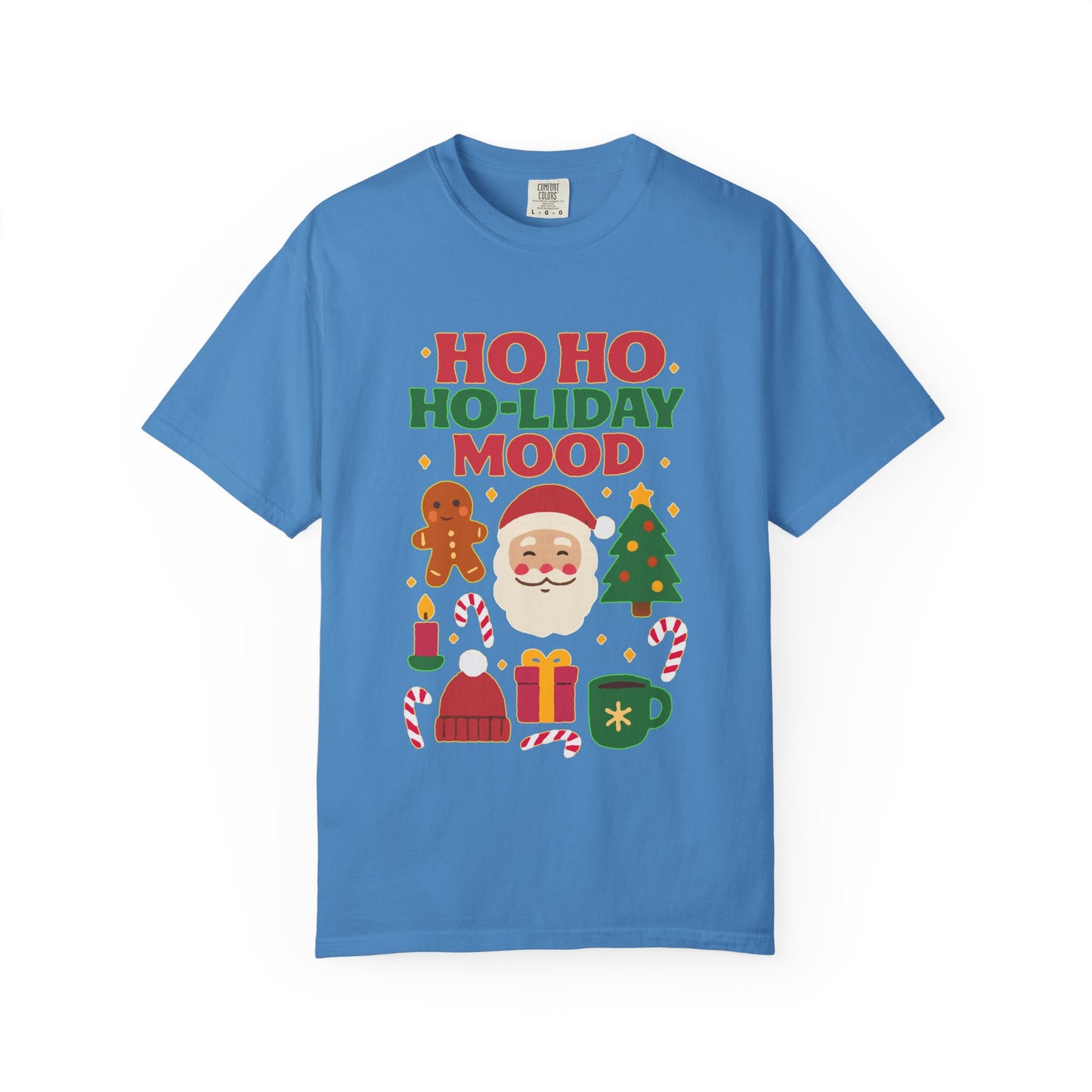 Festive Unisex T-Shirt, Ho Ho Ho-liday Mood, Christmas Shirt, Holiday Wear, Gift for Him/Her, Cozy Season Tee