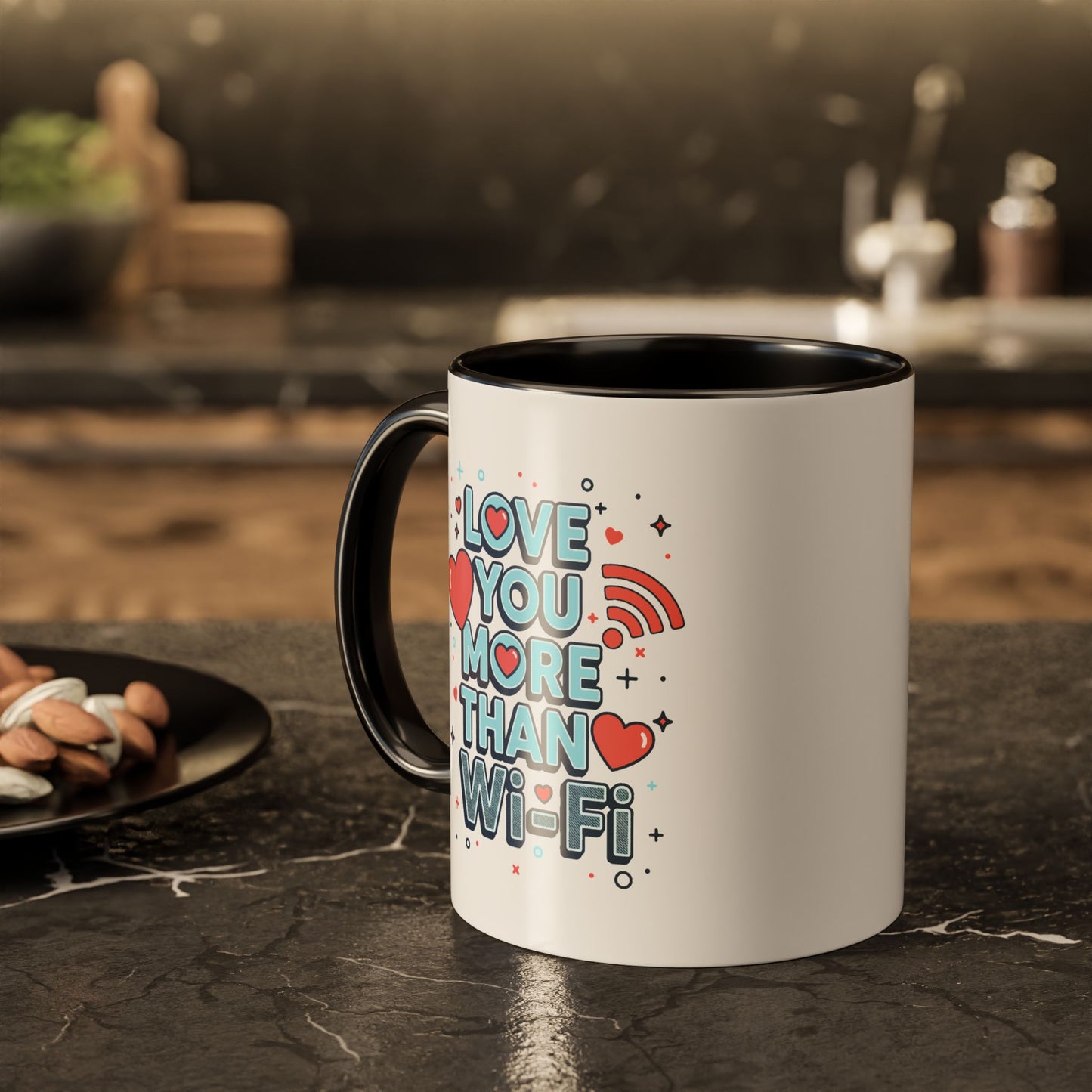 Love You More Than Wi‑Fi - Colorful Mug