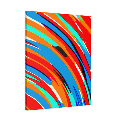 Abstract Rainbow Swirl Arc - Canvas
