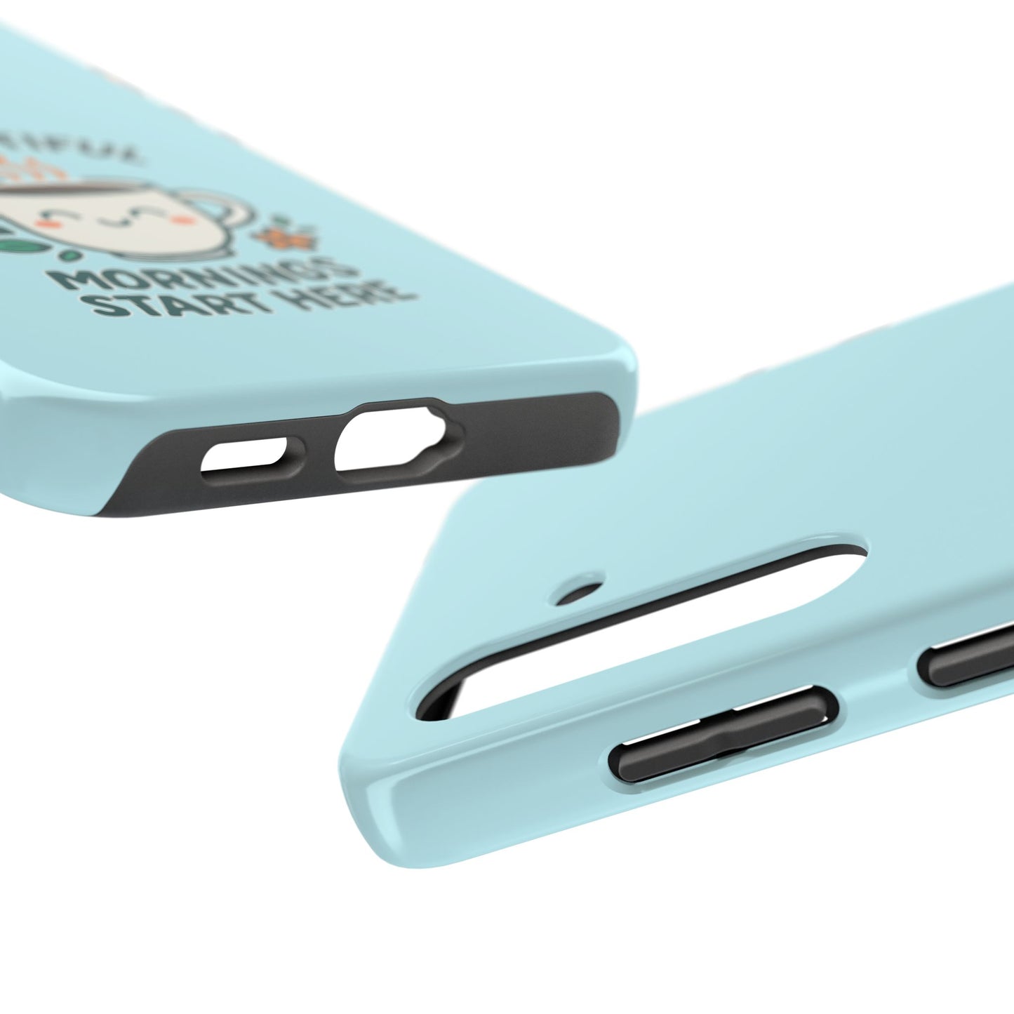 Brew-tiful Mornings Start Here - Phone Case