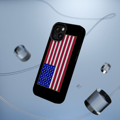 New Glory American Flag (Gold Edge Edition) - Magnetic Phone Case