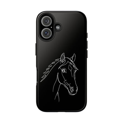 Horse Portrait Sketch - Phone Case
