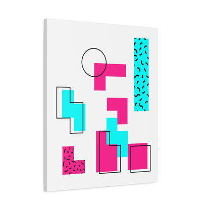 Retro Geometric Vibes - Canvas