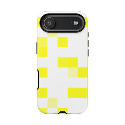 Yellow Pixel Grid -  Phone Case