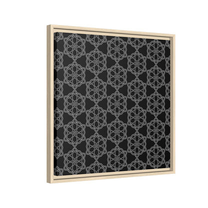 Geometric Sacred Flower - Framed Canvas