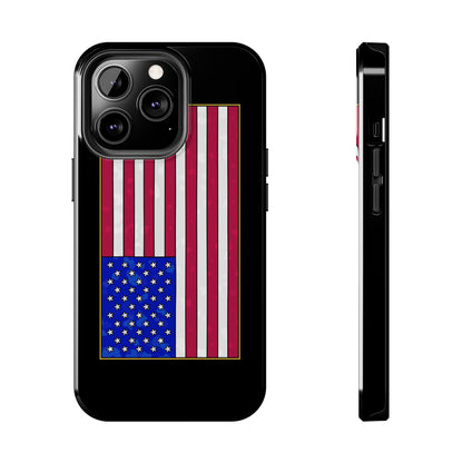 New Glory American Flag (Gold Edge Edition) - Phone Case