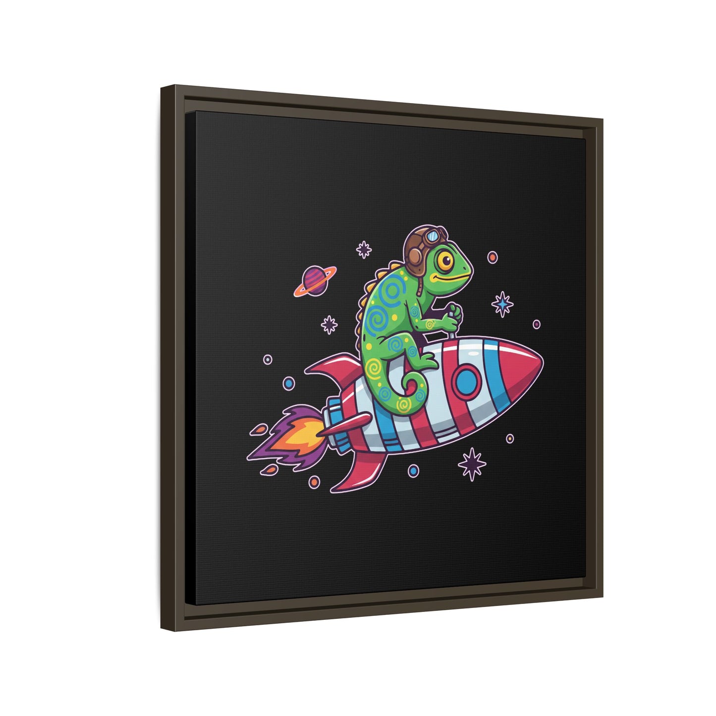 Cosmic Rider - Framed Canvas