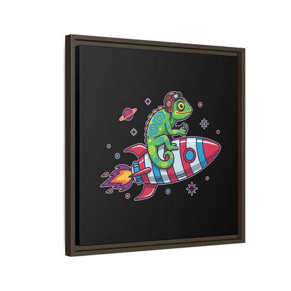 Cosmic Rider - Framed Canvas