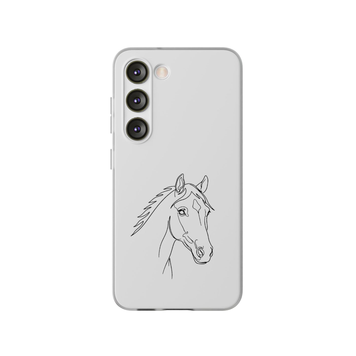 Horse Portrait Sketch - Flexi Phone Case