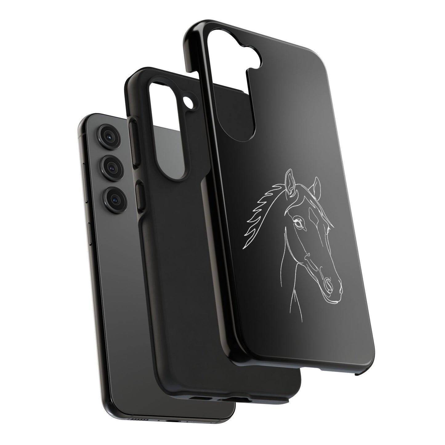Horse Portrait Sketch - Phone Case
