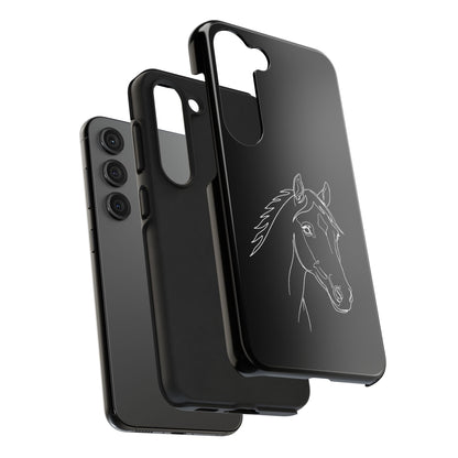 Horse Portrait Sketch - Phone Case