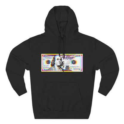 100 Dollars Bill - Neon Color Explosion - Hoodie