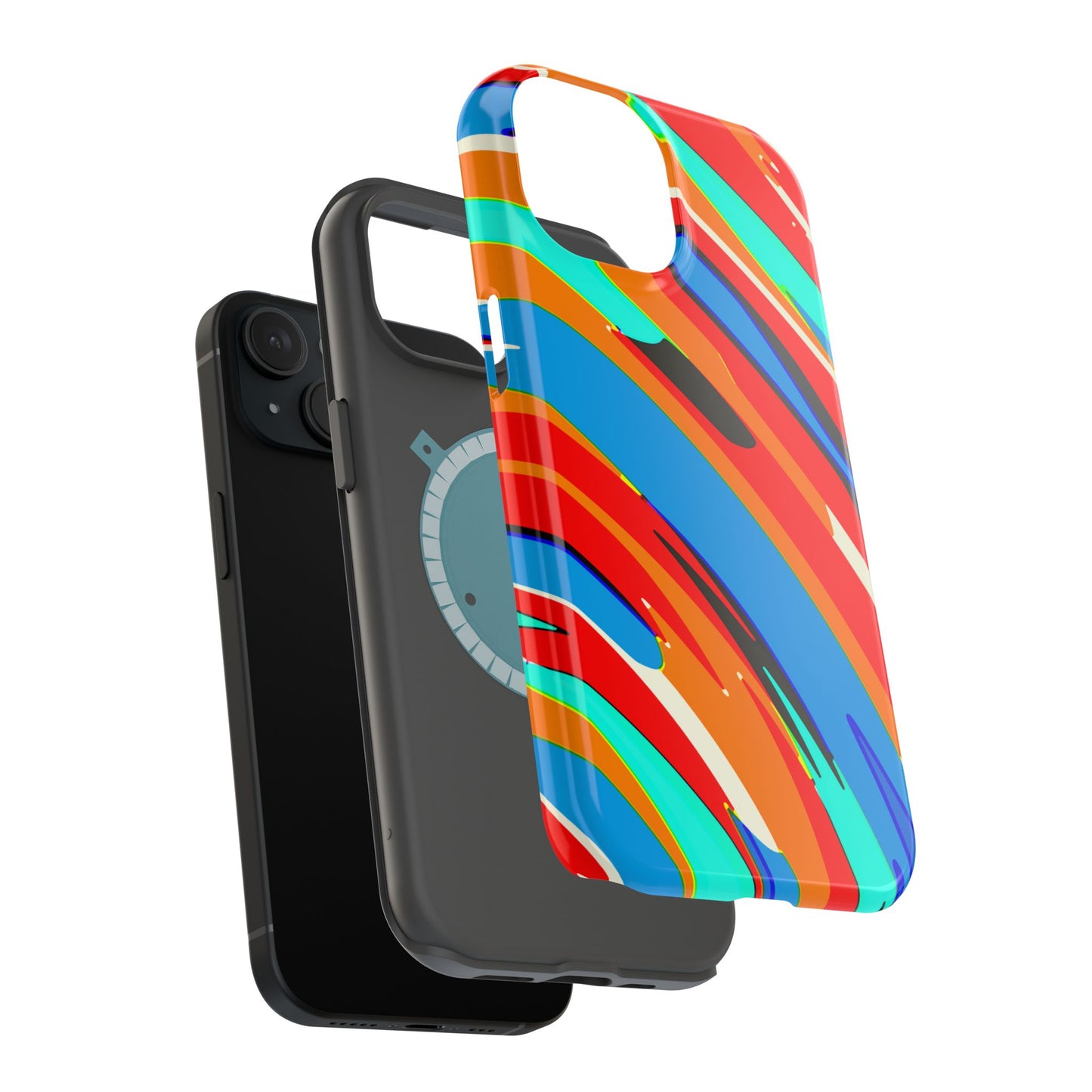 Abstract Rainbow Swirl Arc - Magnetic Phone Case
