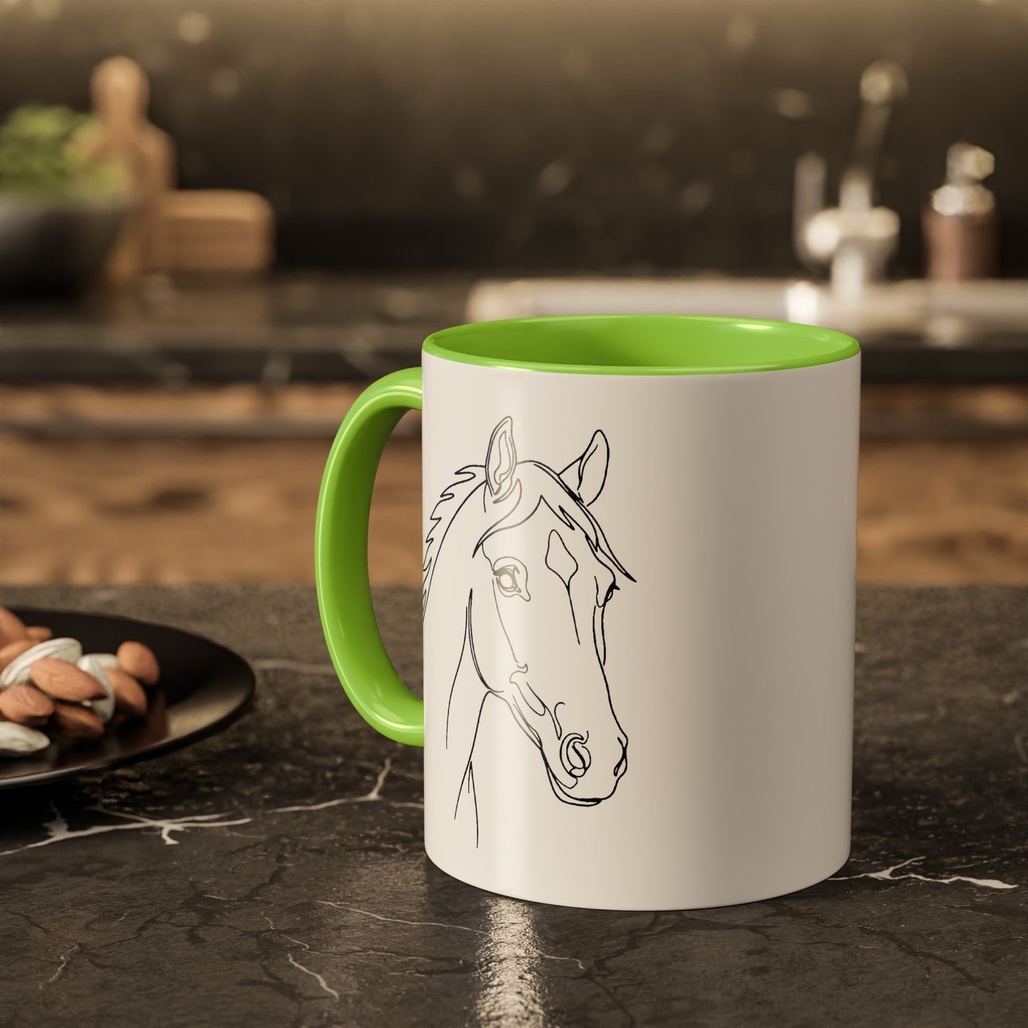 Horse Portrait Sketch - Colorful Mug