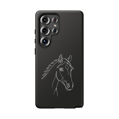 Horse Portrait Sketch - Tough Phone Case