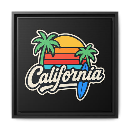 California Surf Vibes - Framed Canvas