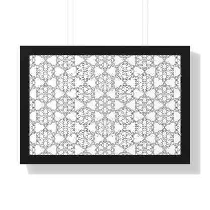 Elegant Geometric Framed Poster, Modern Wall Art, Home Decor, Gift Idea, Minimalist Design, Living Room Decoration