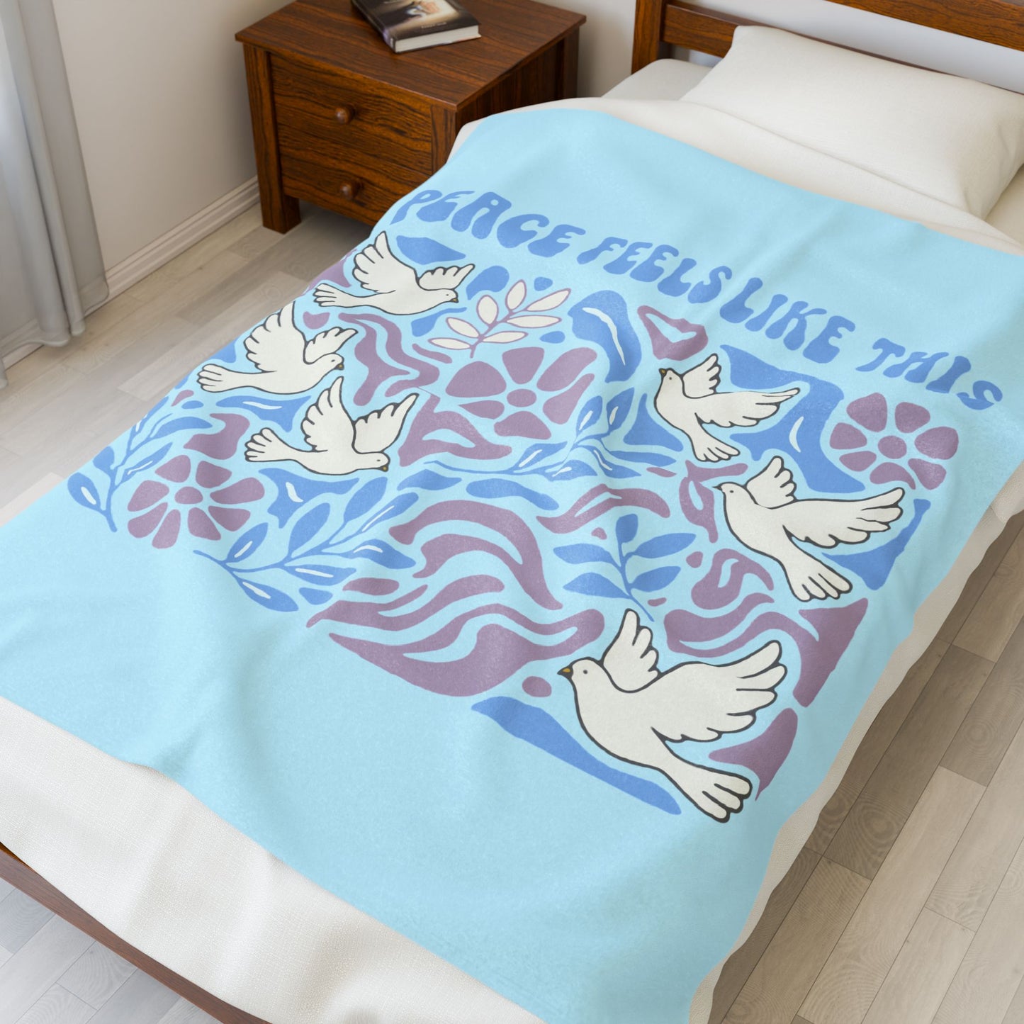 Peace Feels Like This - Plush Blanket